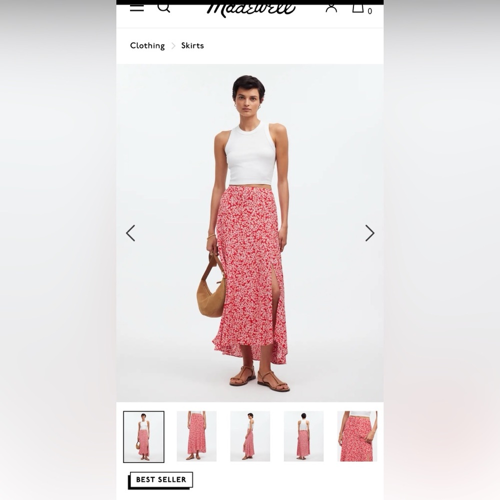 Madewell Floral Skirt - 10